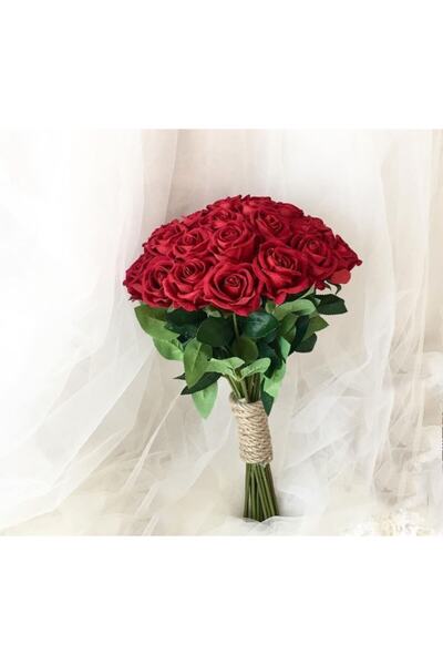 Evsay Kırmızı Gül Buketi Nikah Çiçeği