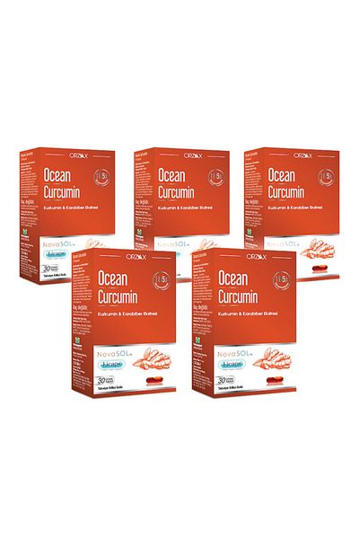 Ocean Ocean Curcumin 30 Capsule X5 Pieces - Curcumin and Pepper Extract