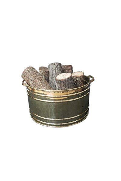 KOCHERHOME Yuvarlak Sarı Odunluk Kova