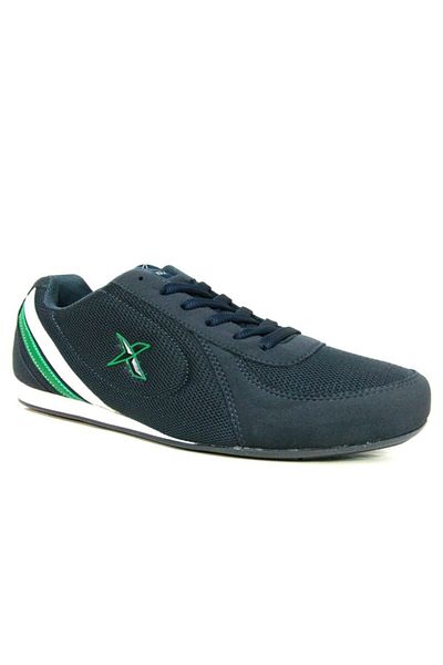 Kinetix Men's Navy Blue Green Lace-up Sneakers
