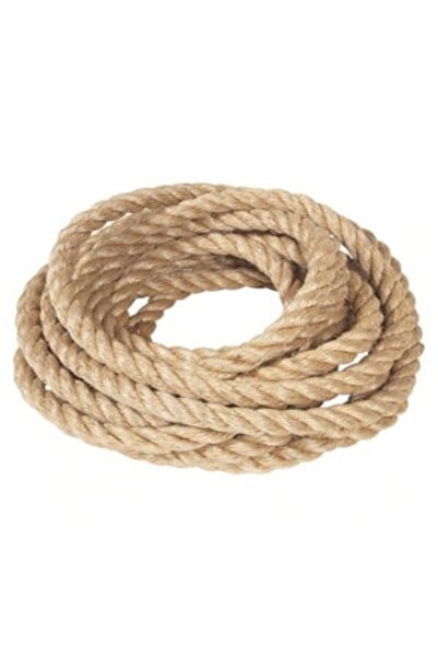ege çuval 6 Mm Jüt Ip 10 Metre Dekoratif Hasır Halat Kendir Dim-ha