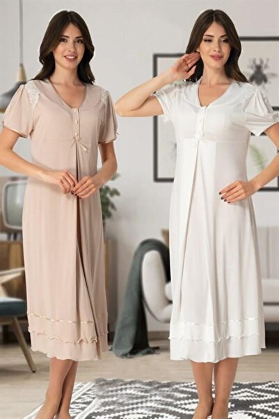 Lohussa Effort Mink noćna haljina za trudnice sa kratkim rukavima