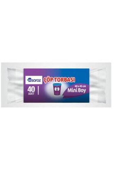 Saroz 40 Pack Mini Trash Bags - 40*45 Cm