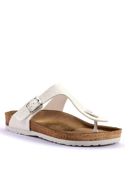 Slazenger Luke White Silvery Damen Hausschuhe