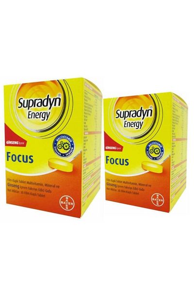 Supradyn Energy Focus 30 Tablets - X 2 Pieces