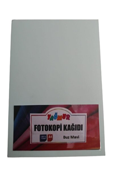 Yağmur A4 Color Copy Paper Ice Blue 100 Pack