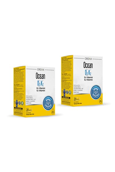 Ocean Vitamin D3 and K2 Supported Drops 20mlx2 Pieces