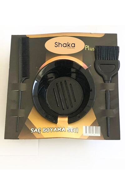 SHAKA Saç Boya Fırçası+krepe Tarağı+boya Kabı Saç Boyama Seti