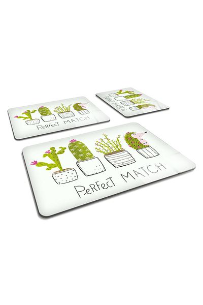 Decorita 3 Piece Set Perfect Match| Glass Cutting Board - Glass Cutting Table