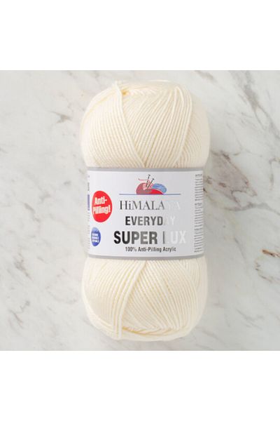 Himalaya Everyday Super Lux White Hand Knitting Yarn - 73402