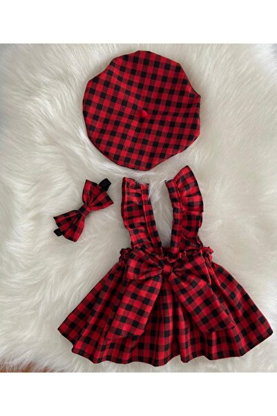 Moda Lina Pötükare Salopet Şapka Bandana Set