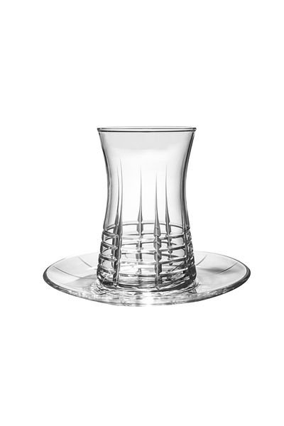 KCD Helen Plain Tea Cup Set 12 Pieces for 6 People