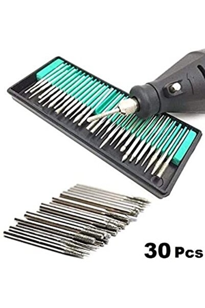 İtaly Style Rss 30 Parça Elmas Camcı Taşçı Gravür Uç Seti (a Kalite)