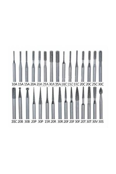 İtaly Style Rss 30 Parça Elmas Camcı Taşçı Gravür Uç Seti (a Kalite)