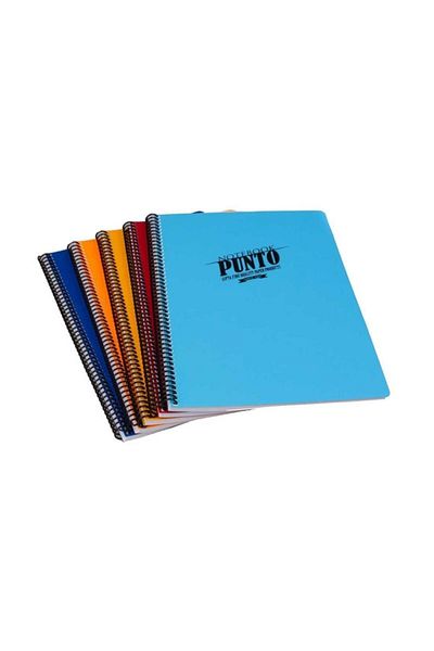 Gıpta Punto A4 Spiral Plastic Cover 80 Sheets Unlined Notebook
