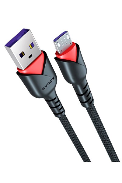 Syrox 2.0a Hızlı Micro Usb Şarj Ve Data Kablosu