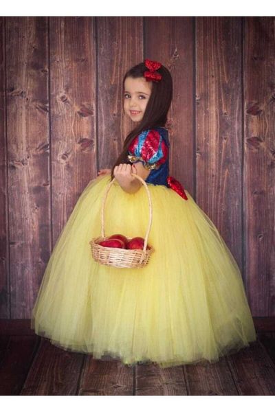 Patiska Nostalji Costum Albă ca Zăpada Model Puffy