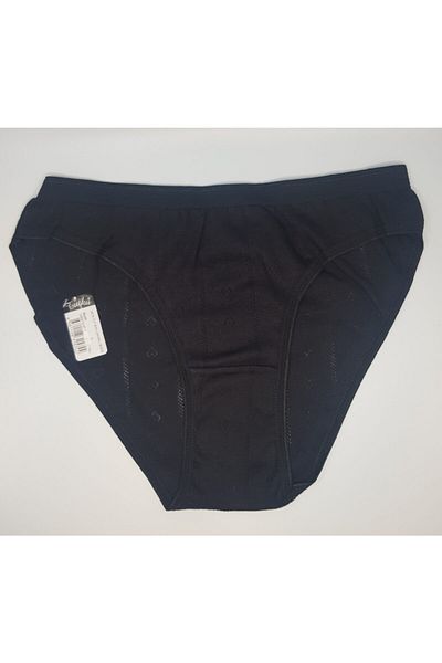 Tutku Chiloți bikini negri jacquard pentru femei, pachet de 12 Fua Shop 679