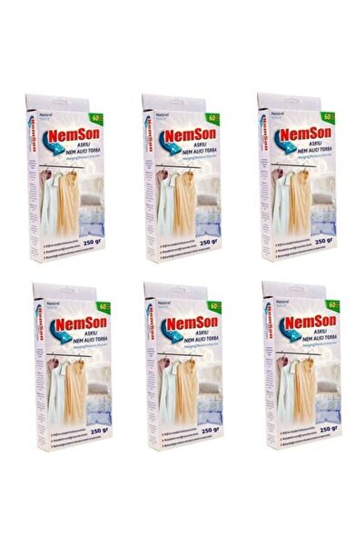 EYM Nem Alıcı Koku Küf Giderici Dolap Içi Askılık 6 Adet 250 gr