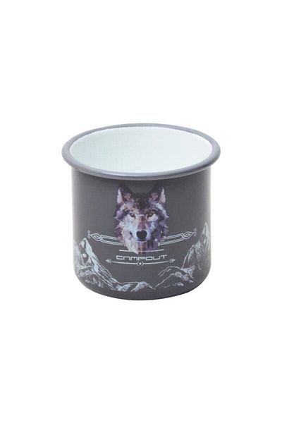 NURGAZ Campout Enamel Mug Gray
