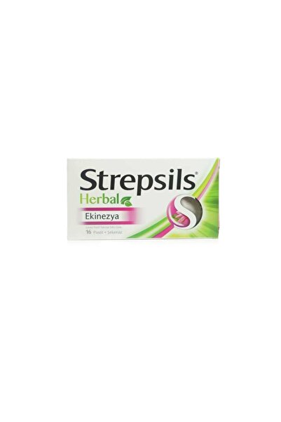 STREPSİLS Strepsils Herbal Ekinezya İçerikli Pastil Takviye Edici Gıda 16'Lı