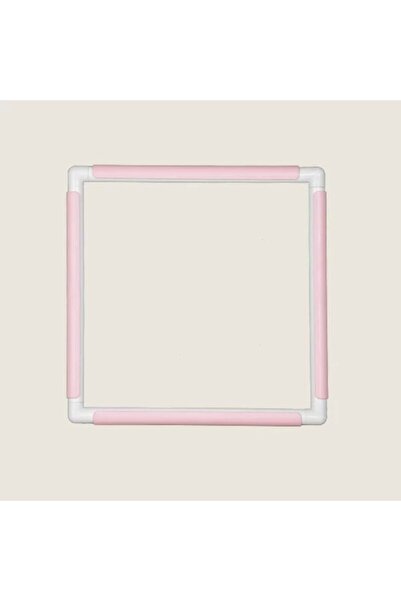 Genel Markalar Câlın Nakış Kasnağı 35,5 cm x 35,5 cm - Pembe Klips / Pratikasnak Plus Kasnak