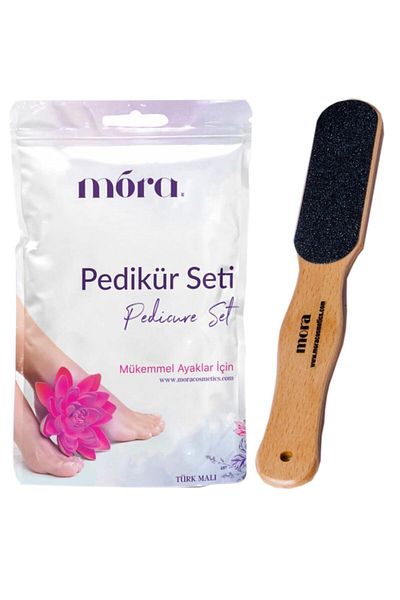 Mora Pedicure Set + Heel File Spatula