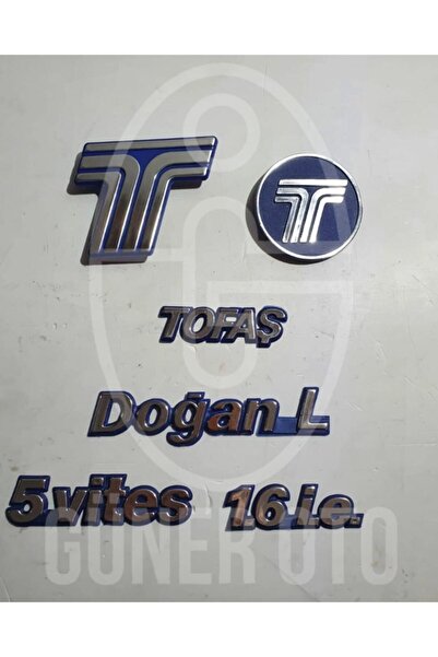 NURPAR Tofaş Doğan L 5 Vites 1.6.i.e Panjur Bagaj Arma Ve Yazı Set