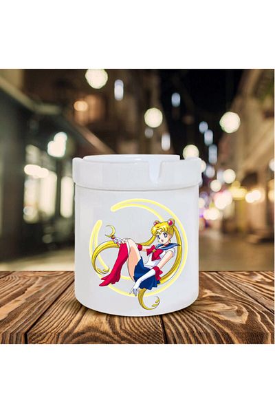 Kumbara Hediyelik Κεραμικό τασάκι Sailor Moon με στάμπα