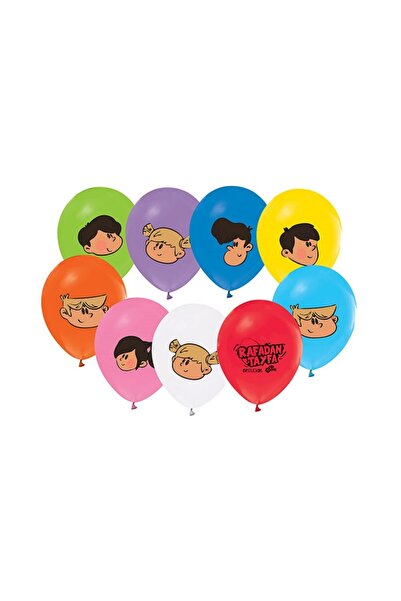 BalonEvi 4+1 رافادان طائفة مطبوعة 12 بوصة (30 سم) بالون لاتكس (10 قطع)