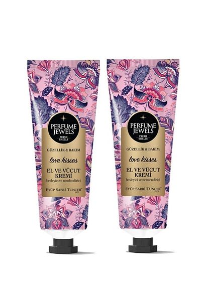 Eyüp Sabri Tuncer Perfume Jewels Love Kisses - Hand and Body Cream 50ml Tube x 2 Pieces
