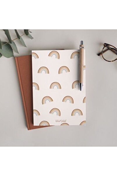 Bikutumutluluk Gift - Unlined Notebook Series - N005 Boho Rainbow Notebook