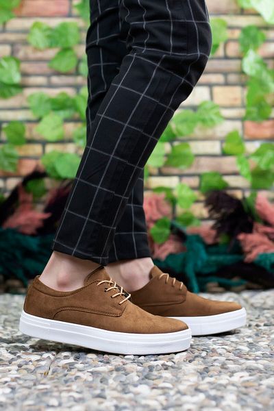 Riccon Ανδρικά tan Suede Sneakers0012365