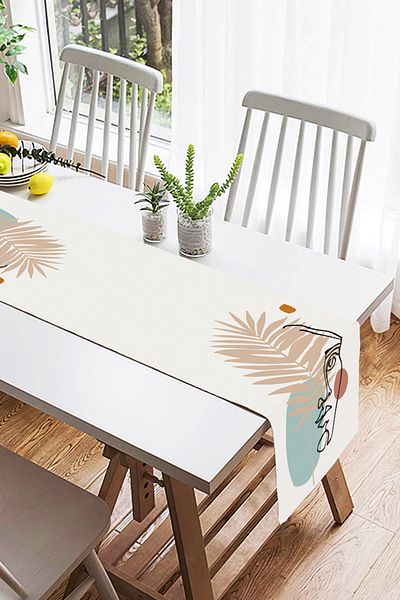 Realhomes Boho House Special Design Διακοσμητικό Suede Runner