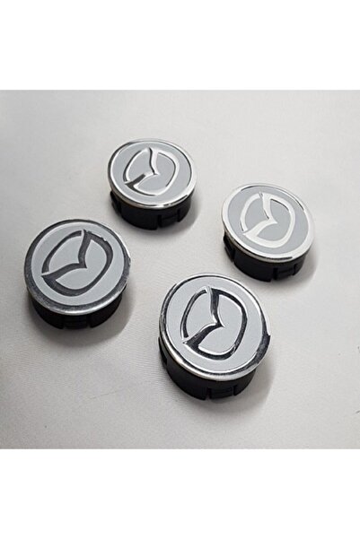 DURU DORUK Jant Göbeği Mazda 65/60( 60mm Yuva) 4'lü Set Silver