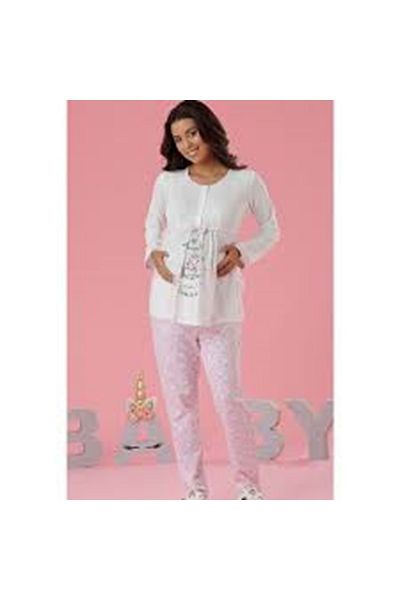 Aqua Cozy By Mother 3-Piece Pajama Set with Vest 19109