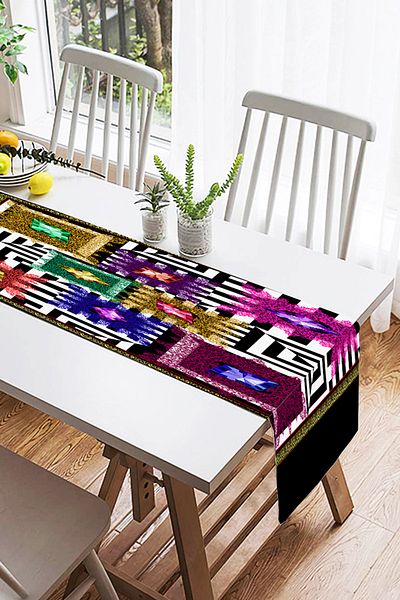 Realhomes Μοντέρνο Suede Runner με ψηφιακή εκτύπωση ειδικής σχεδίασης