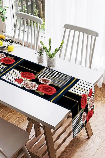 Realhomes Design special, imprimat digital, alergător modern din piele de căprioară