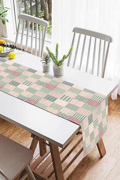 Realhomes Runner modern din piele intoarsa cu imprimare digitala cu design special