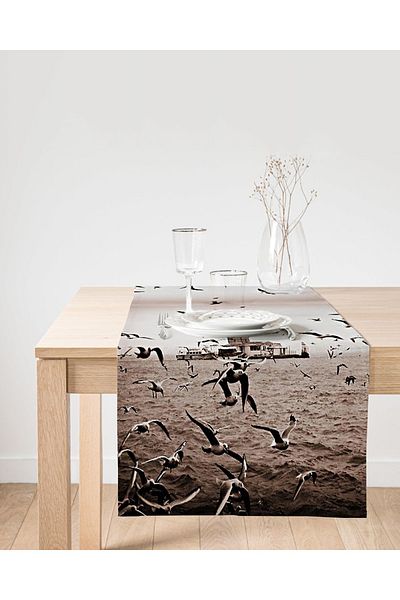 Realhomes Turnul Fecioarei, imprimat digital, decorativ decorativ din piele intoarsa