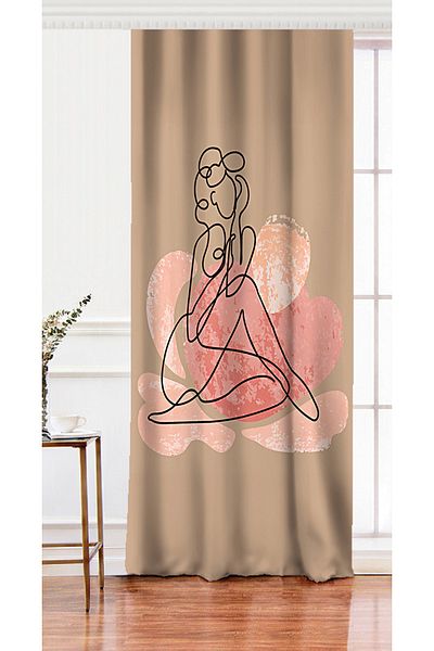 Realhomes Bohemian Single Wing Digital Printed Background Curtain