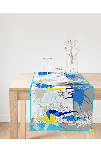 Realhomes Summer Special Series Digital Printed Modern Suede Runner
