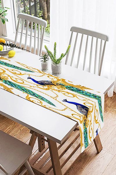 Realhomes Runner modern din piele intoarsa cu imprimare digitala cu design special