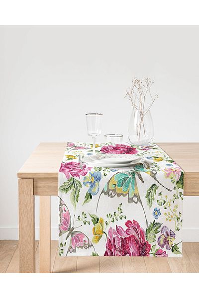 Realhomes Summer Special Series Digital Printed Modern Suede Runner