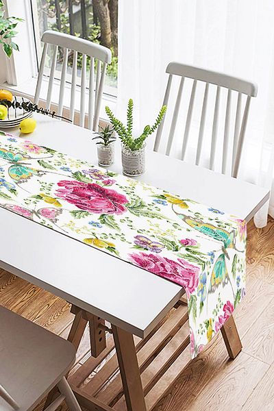 Realhomes Summer Special Series Digital Printed Modern Suede Runner