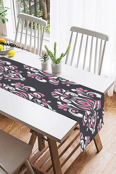 Realhomes Runner modern din piele intoarsa cu imprimare digitala cu design special