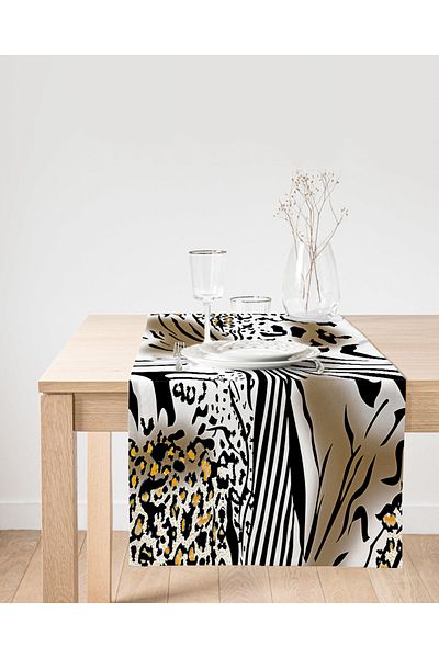 Realhomes Προσαρμοσμένη σειρά Digital Printed Modern Suede Runner
