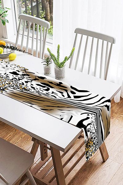 Realhomes Προσαρμοσμένη σειρά Digital Printed Modern Suede Runner