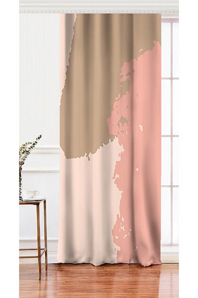 Realhomes Single Wing Digital Printed Custom Colored Digital Printed Background Curtain