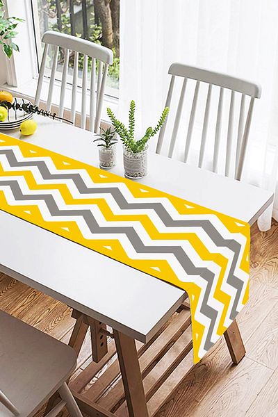 Realhomes Alergăr decorativ din piele de căprioară, special conceput, imprimat digital